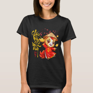 Peach Blossom Vietnamese Lunar New Year Horse 2026 T-Shirt