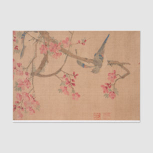 Peach Blossoms and Birds by Ma Yuanyu Tissue Paper