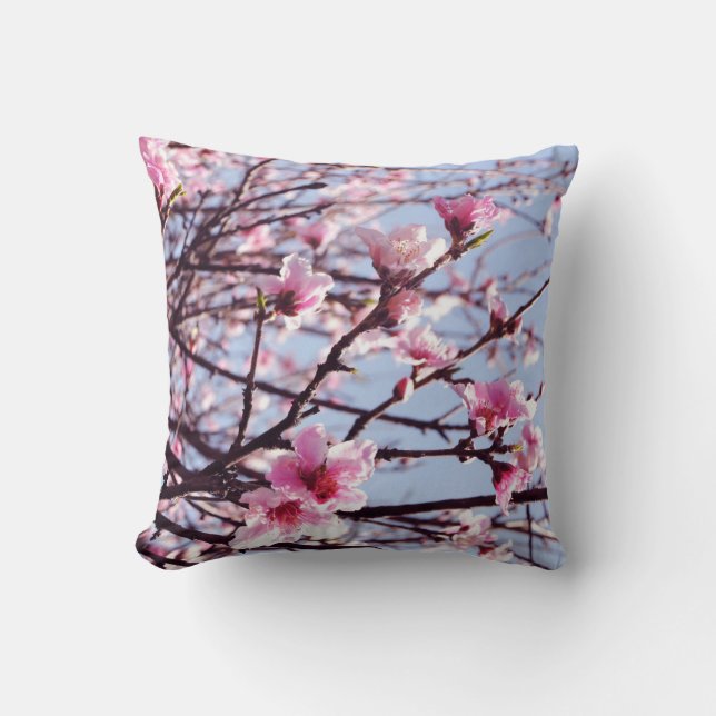 Peach Blossoms Cushion (Front)