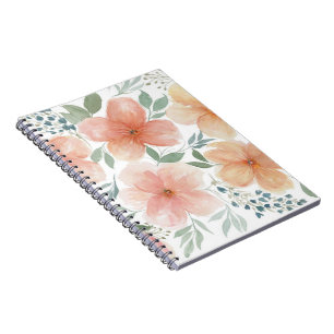 Peach Blossoms Spiral Notebook