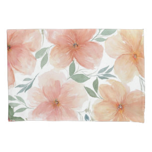 Peach Blossoms Throw Pillow Pillowcase