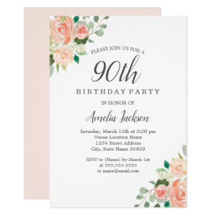 90th birthday invitations zazzle com au