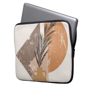 Peach Boho Canvas Print Laptop Sleeve