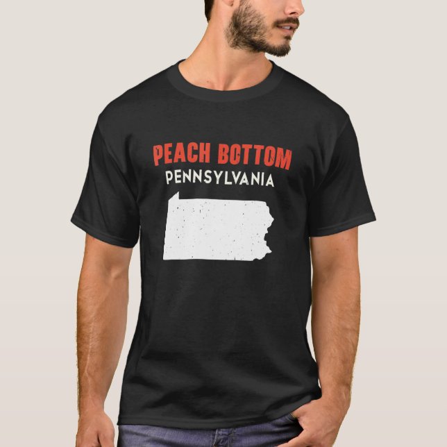 Peach Bottom Pennsylvania USA State America Travel T-Shirt (Front)
