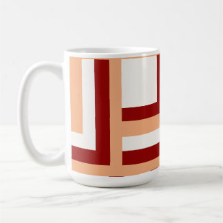 Peach bricks coffee mug