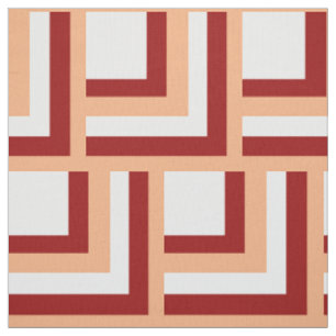 Peach bricks fabric