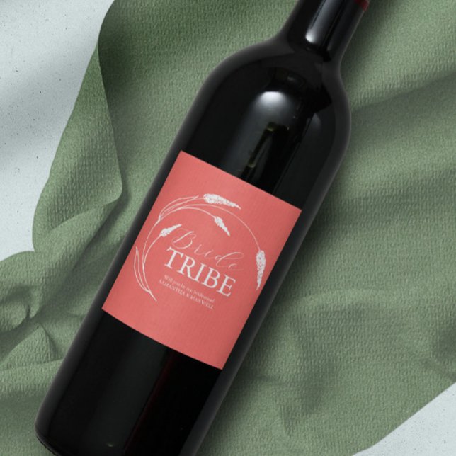 Peach Bridesmaid Proposal Label (Creator Uploaded)