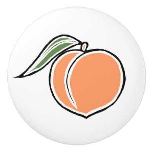 Peach Ceramic Knob