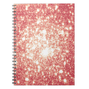 Peach Champagne Stars Notebook