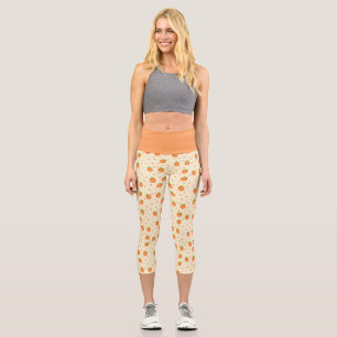 "PEACH COBBLER" - HIGH WAISTED CAPRI PANTS
