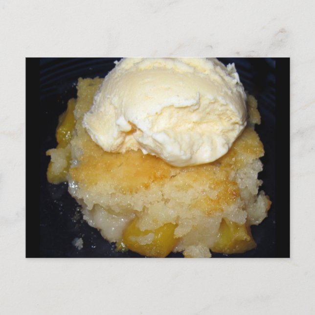 Peach Cobbler Recipe Postcard (Front)