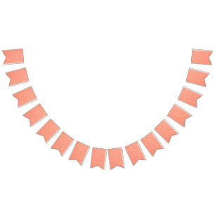 Peach coloured background with water drops bunting