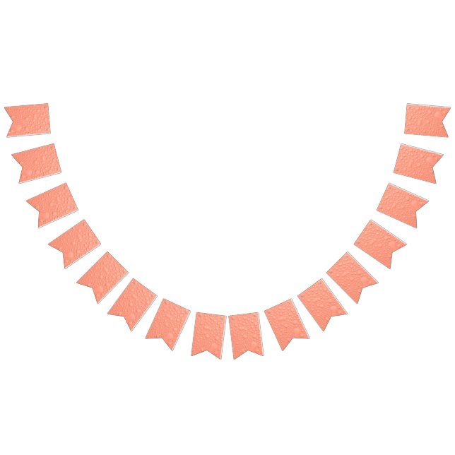 Peach coloured background with water drops bunting  (All)