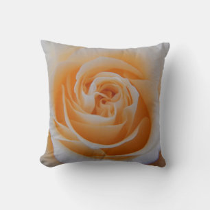 Peach Coloured Rose Pillow