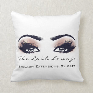 Peach Coral Glitter Spa Makeup Lashes Beauty Cushion