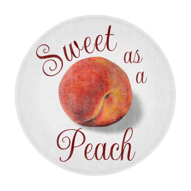 Peach Cutting Board (Front)