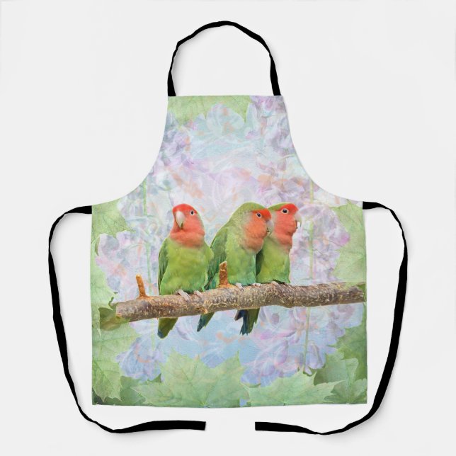 Peach Delight All Over Print Apron (Front)
