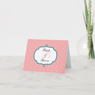 Peach Dot Personalised Note Cards Template