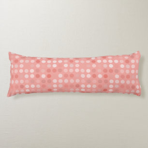 peach dots body cushion