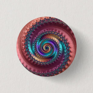 Peach Dreams 3 Cm Round Badge