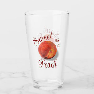 Peach Drinking Glass