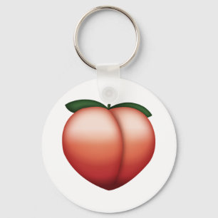 Peach - Emoji Key Ring