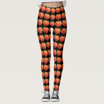 Peach Emoji Leggings