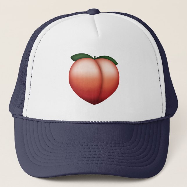Peach - Emoji Trucker Hat (Front)