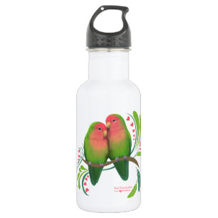 Peach Faced Love Birds 532 Ml Water Bottle