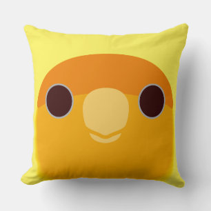 Peach-faced Lovebird (Lutino Orange-faced) Cushion