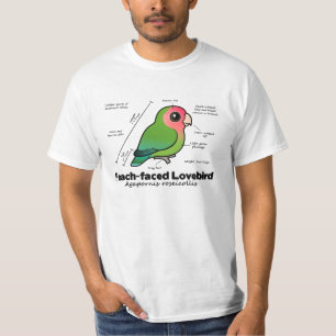 Peach-faced Lovebird Statistics T-Shirt