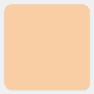 Peach FBC896 Colour, With Option to Add Image Square Sticker