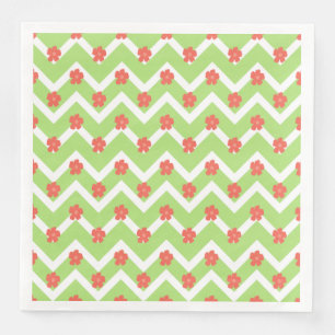 Peach Floral Bedspread Napkin