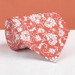 Peach Floral Pattern Custom Necktie<br><div class="desc">This custom necktie features a sophisticated floral pattern, making it a stylish and unique accessory. It's perfect for adding a touch of personality to any outfit, whether it's for a special occasion or everyday wear. The high-quality fabric ensures a comfortable and long-lasting wear, and the custom design allows you to...</div>