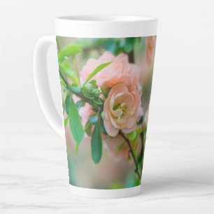 Peach Flowering Quince Latte Mug