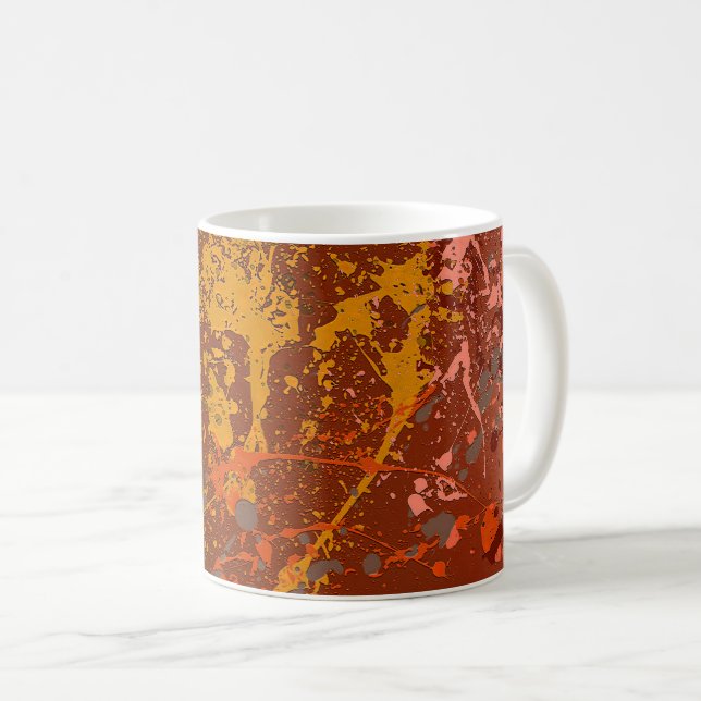 Peach Flurry Coffee Mug (Front Right)