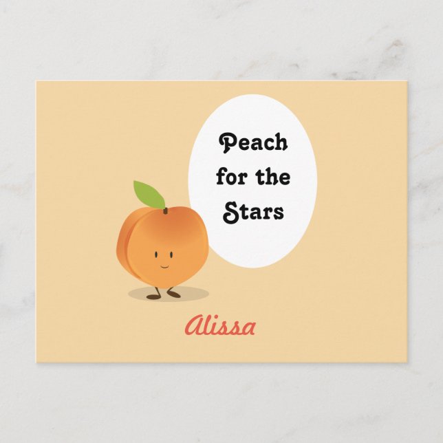Peach for the Stars | Postcard (Front)