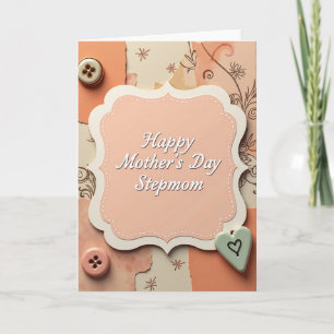 Peach Frame Mothers Day Card