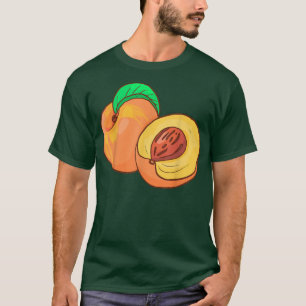 Peach Fruit Food Vegan Vegetarian T-Shirt