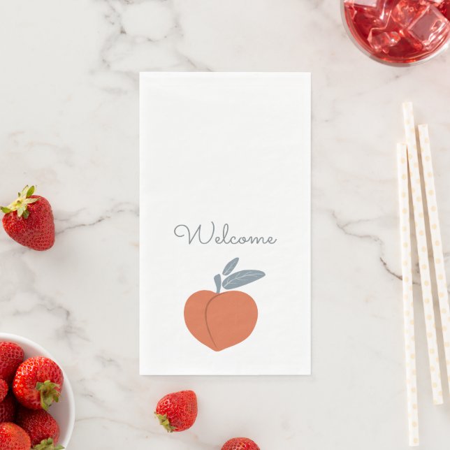 Peach Fruit Welcome Napkin (Insitu)