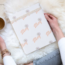 Peach Fuzz Bliss: Best Mum Ever Wrapping Paper