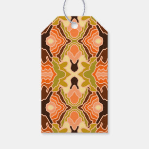 Peach Fuzz Boho Shabby Chic Geometric Abstract Art Gift Tags