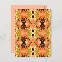 Peach Fuzz Boho Shabby Chic Geometric Abstract Art