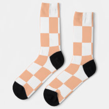 Peach Fuzz Chequered Gingham Pattern