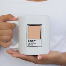 Peach Fuzz Colour of the Year 2024 Coffee Mug