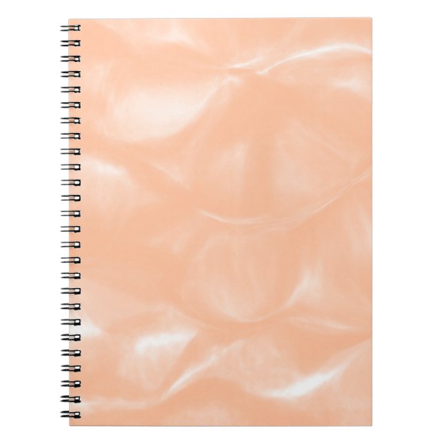 Peach Fuzz Colour Watercolor Abstract Blur Pattern Notebook (Front)