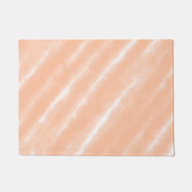 Peach Fuzz Colour Watercolor Abstract Pattern Doormat (Front)