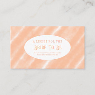 Peach Fuzz Colour Watercolor Abstract Pattern Enclosure Card