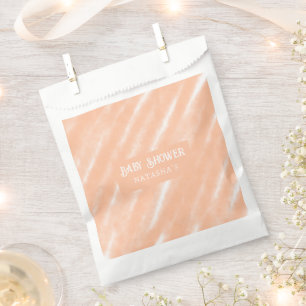 Peach Fuzz Colour Watercolor Abstract Pattern Favour Bag