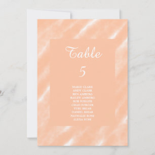 Peach Fuzz Colour Watercolor Abstract Pattern Invitation
